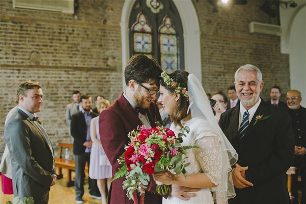 Vintage chic city wedding at Smock Alley | onefabday.com