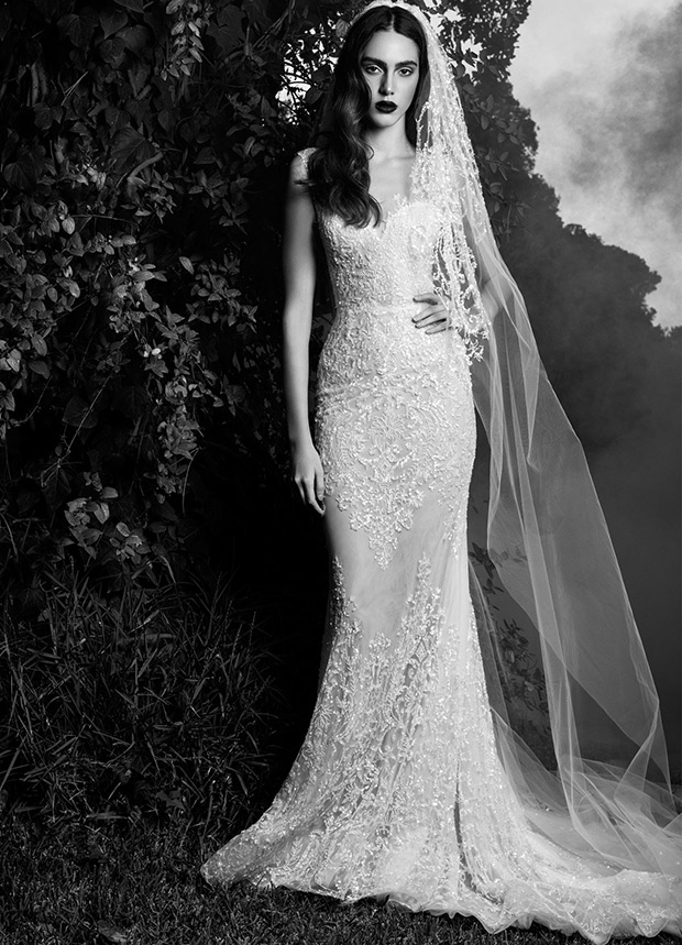 Theodora wedding dress from Zuhair Murad wedding dresses Fall 2016 - Sleek bustier couture wedding dress -  see the rest of the collection on onefabday.com