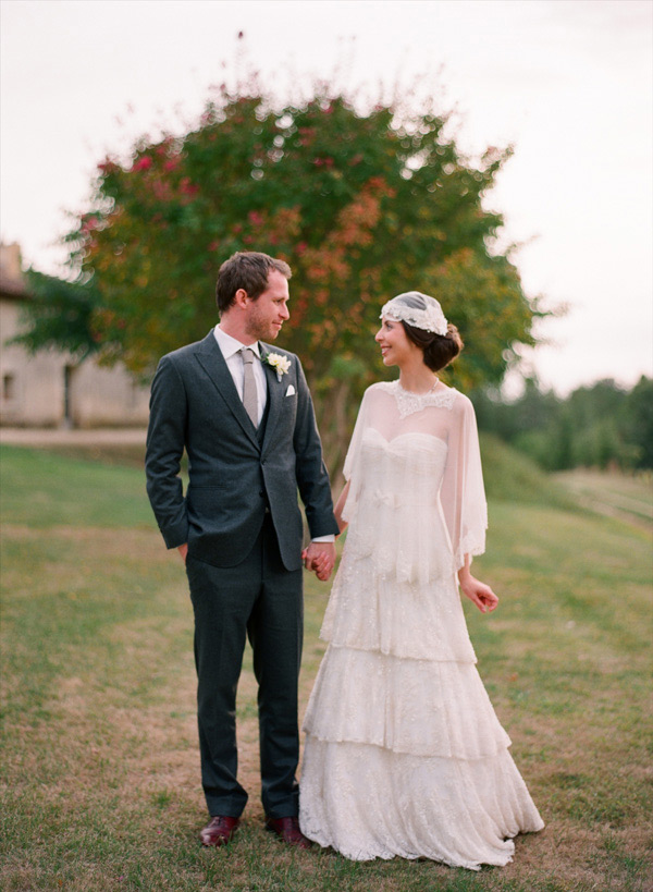 Beautiful Wedding Dresses with Capes | See more on onefabday.com