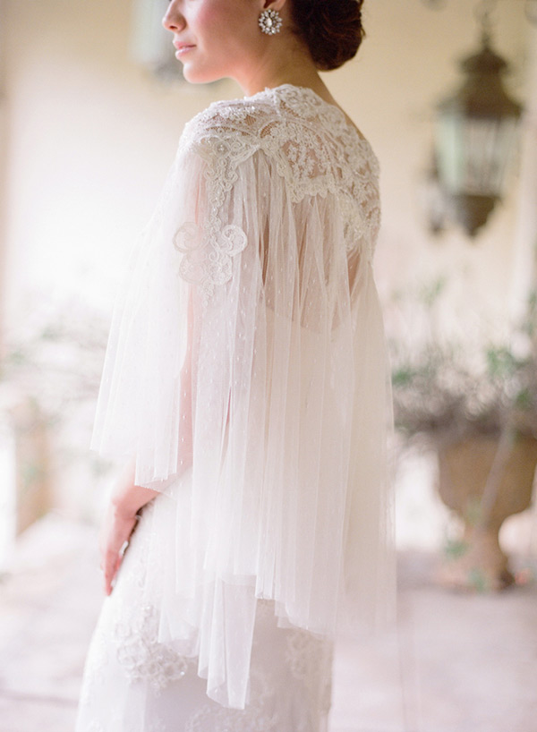 Beautiful Wedding Dresses with Capes | See more on onefabday.com