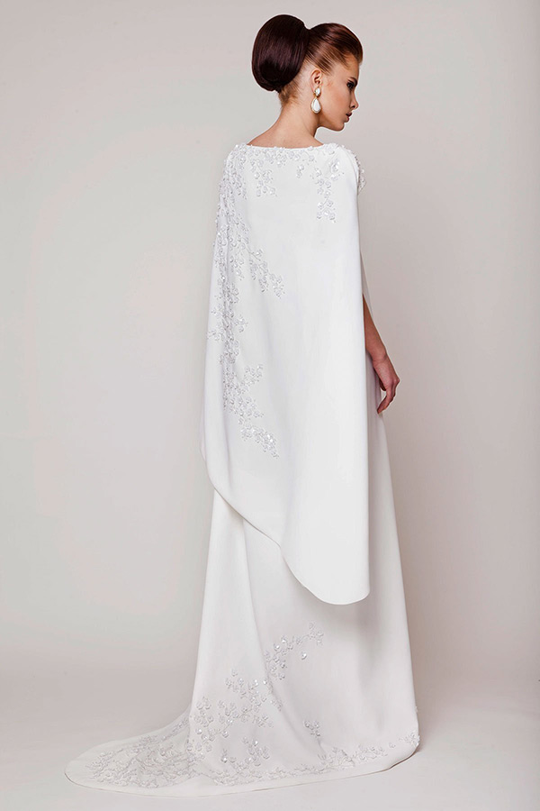 Beautiful Wedding Dresses with Capes | See more on onefabday.com