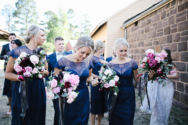 Bridal Designer Anna Campbell's Stunning Real Wedding with Gorgeous Gowns, Beautiful styling and a Handsome Groom! see it all on onefabday.com