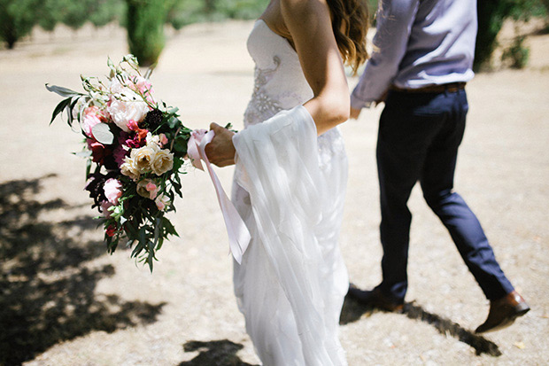 Bridal Designer Anna Campbell's Stunning Real Wedding with Gorgeous Gowns, Beautiful styling and a Handsome Groom! see it all on onefabday.com