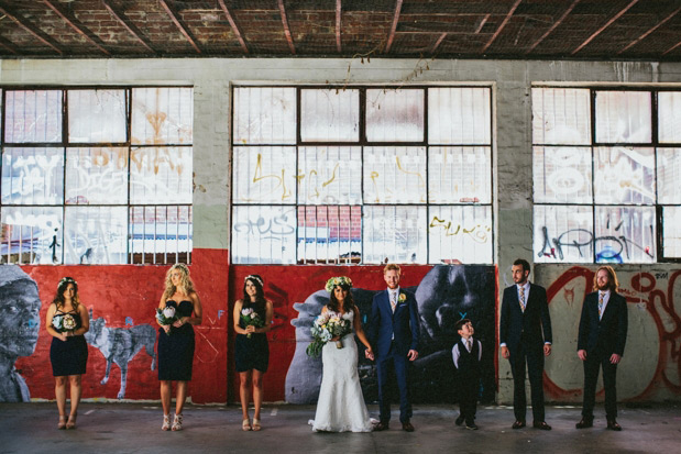 Super fun city wedding by Through The Woods We Ran | onefabday.com