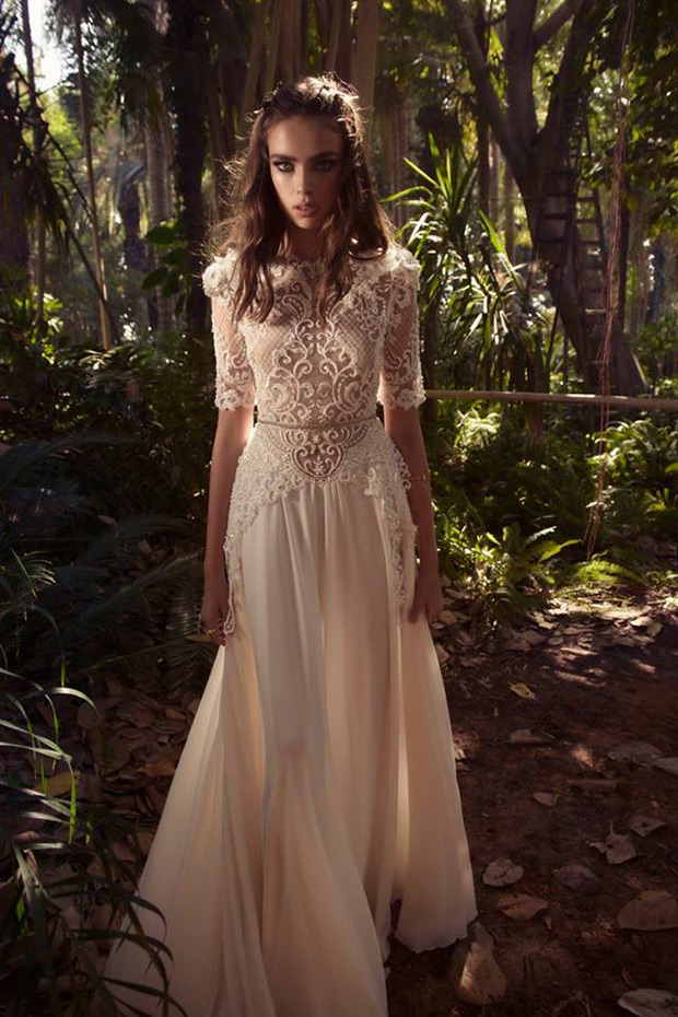 Yaki Ravid wedding dresses Spring Summer 2016 - Beautiful Embellished Wedding Dress - see the rest of the collection on onefabday.com