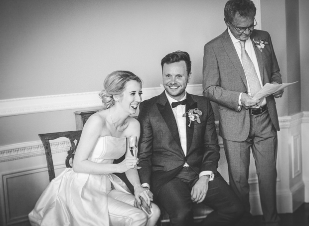 Beautiful bride in jumpsuit by Leanne Keaney Photography // onefabday.com