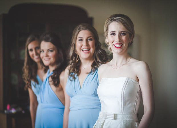 Beautiful bride in jumpsuit by Leanne Keaney Photography - Borris House Wedding // onefabday.com