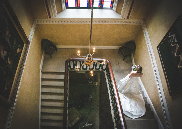 Beautiful bride in jumpsuit by Leanne Keaney Photography - Borris House Wedding // onefabday.com