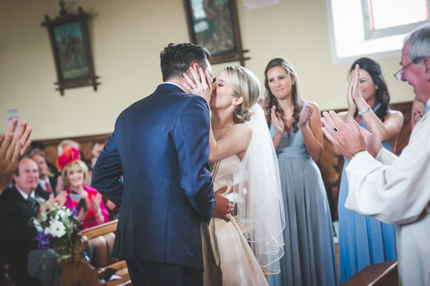 Beautiful bride in jumpsuit by Leanne Keaney Photography // onefabday.com