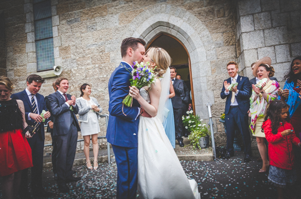 Beautiful bride in jumpsuit by Leanne Keaney Photography // onefabday.com