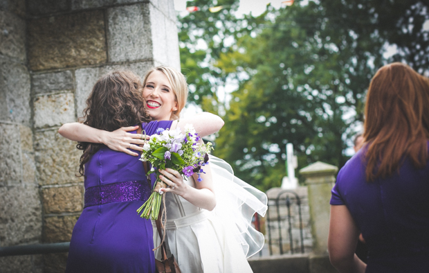 Beautiful bride in jumpsuit by Leanne Keaney Photography // onefabday.com