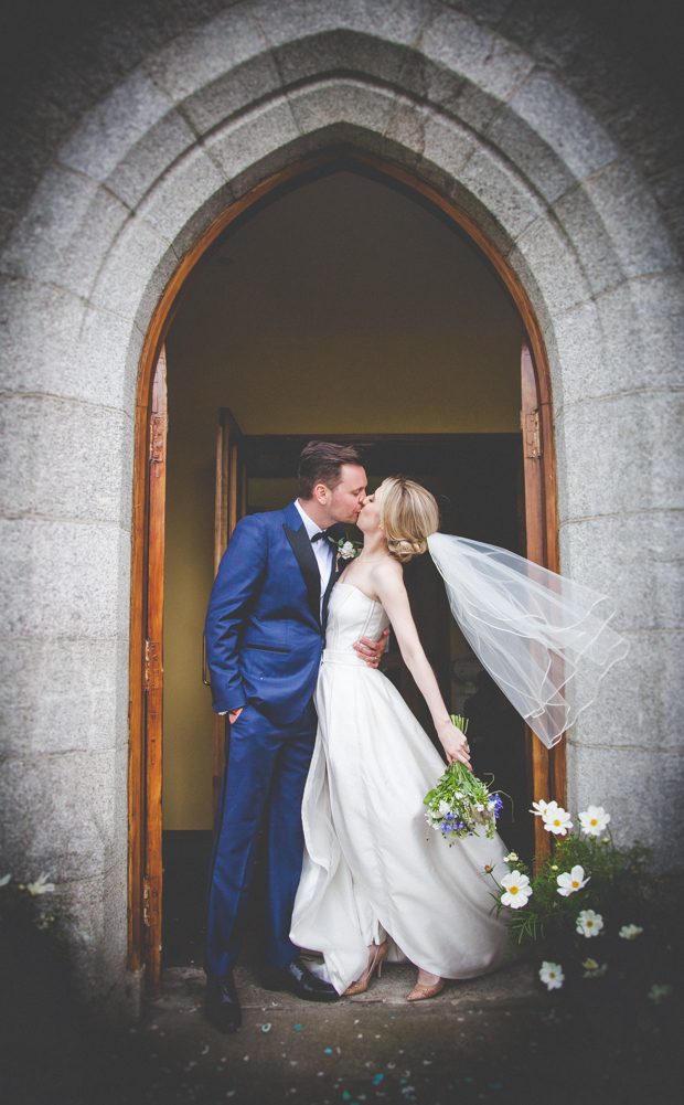 Beautiful bride in jumpsuit by Leanne Keaney Photography // onefabday.com