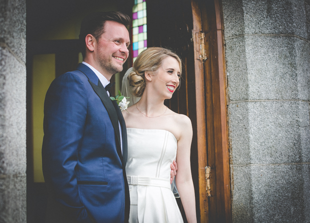 Beautiful bride in jumpsuit by Leanne Keaney Photography // onefabday.com