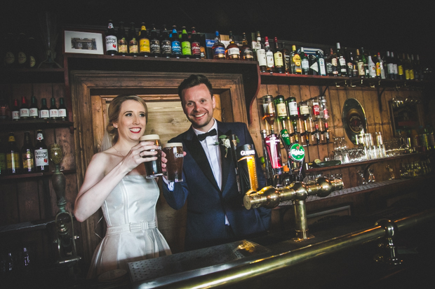 Beautiful bride in jumpsuit by Leanne Keaney Photography // onefabday.com