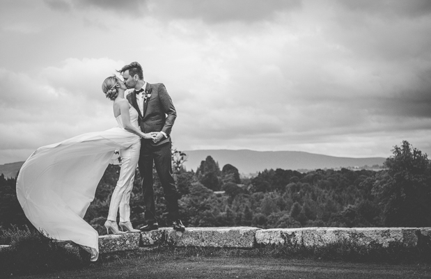 Beautiful bride in jumpsuit by Leanne Keaney Photography // onefabday.com