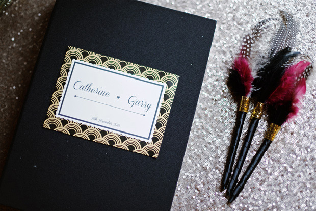 Gorgeous Gatsby Inspired Winter Wedding // onefabday.com