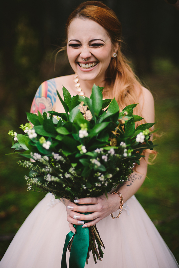 Pretty forest inspired wedding by Berit Altis Photography // www/onefabday.com