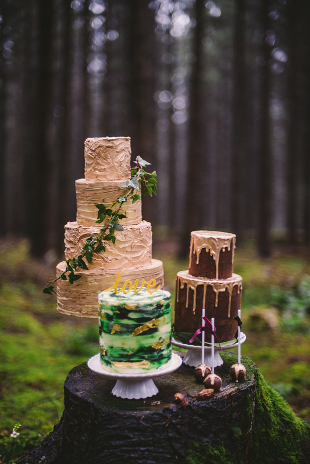 Pretty forest alternative wedding inspiration by Berit Altis Photography // www/onefabday.com