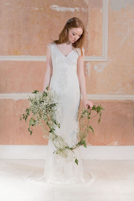 Rasha wedding dresses 2016 - Minimal embllished wedding dress -  see the rest of the collection on onefabday.com