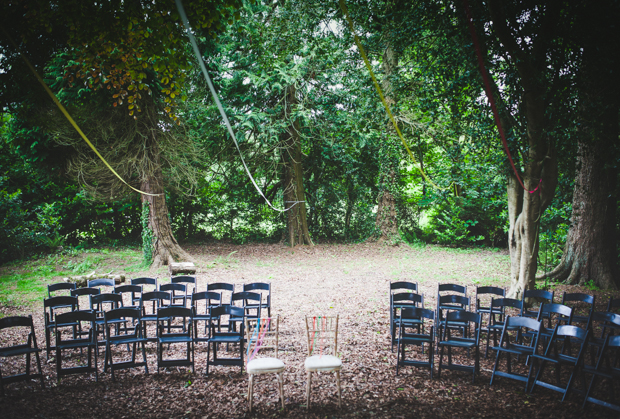 Outdoor Colourful Trudder Lodge Wedding by Leanne Keaney Photography // onefabday.com