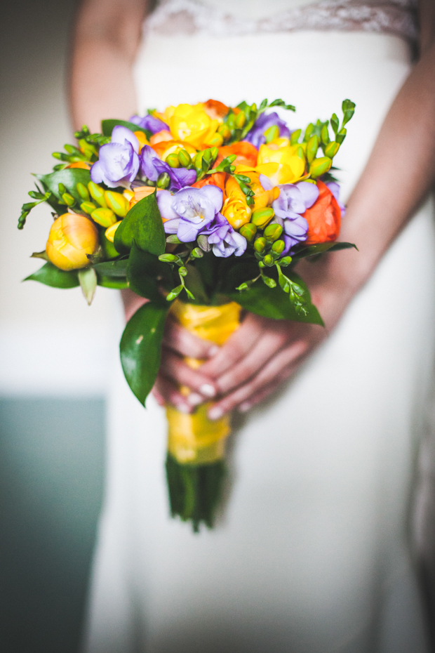 Outdoor Colourful Trudder Lodge Wedding by Leanne Keaney Photography // onefabday.com