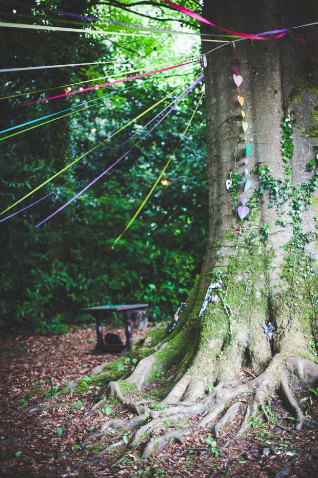 Outdoor Colourful Trudder Lodge Wedding by Leanne Keaney Photography // onefabday.com