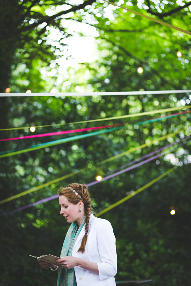 Outdoor Colourful Trudder Lodge Wedding by Leanne Keaney Photography // onefabday.com