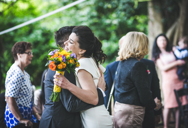 Outdoor Colourful Trudder Lodge Wedding by Leanne Keaney Photography // onefabday.com