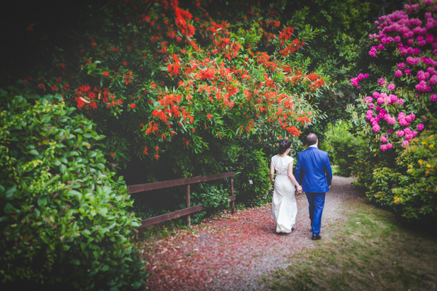 Outdoor Colourful Trudder Lodge Wedding by Leanne Keaney Photography // onefabday.com