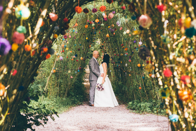 Pom Pom wedding portraits! onefabday.com