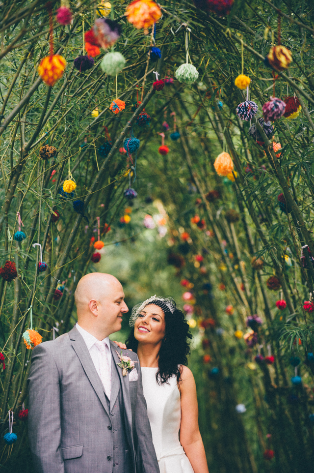 Pom Pom wedding portraits! onefabday.com