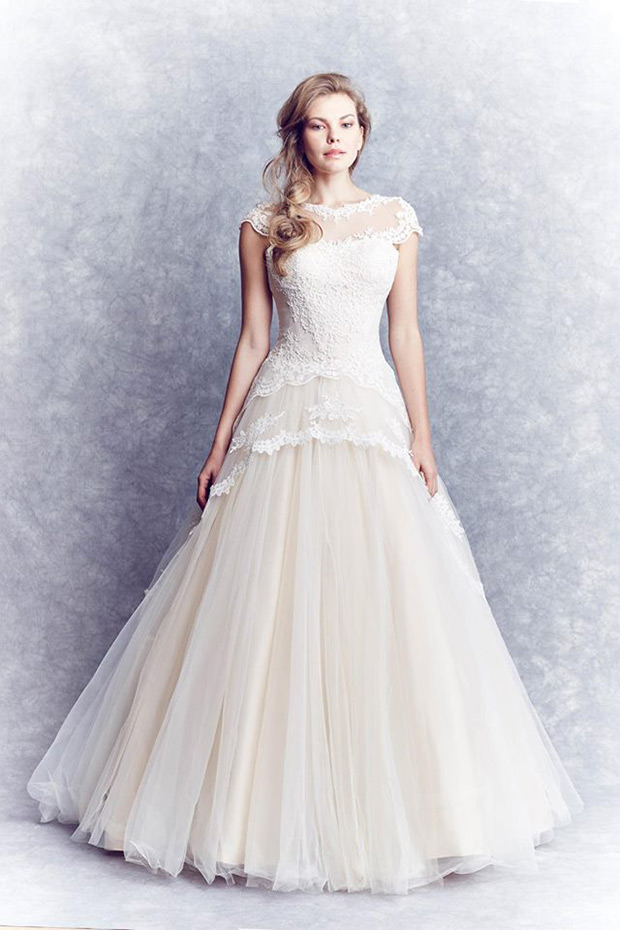 April wedding dress from the London Collection by Tanya Grig | See more on onefabday.com