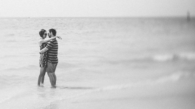 Beautiful Florida real wedding with a blue wedding dress | onefabday.com