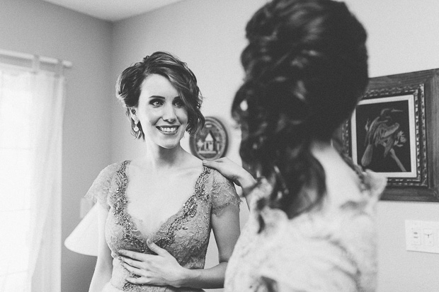 Beautiful Florida real wedding with a blue wedding dress | onefabday.com