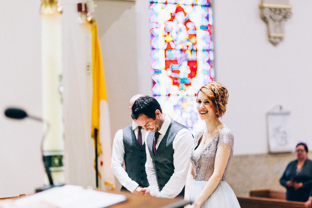 Beautiful Florida real wedding with a blue wedding dress | onefabday.com