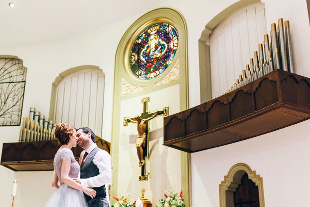 Beautiful Florida real wedding with a blue wedding dress | onefabday.com