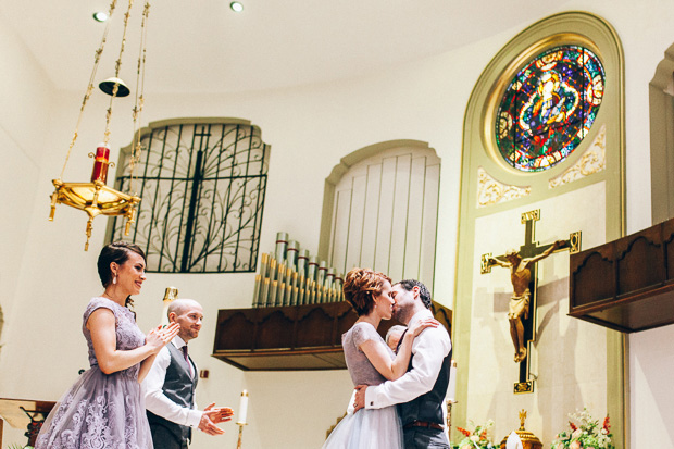 Beautiful Florida real wedding with a blue wedding dress | onefabday.com