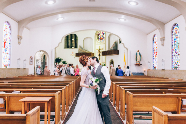 Beautiful Florida real wedding with a blue wedding dress | onefabday.com