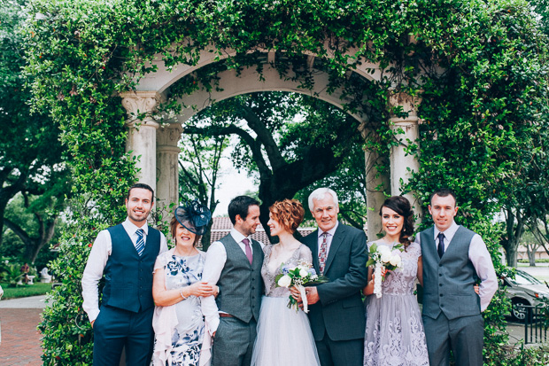 Beautiful Florida real wedding with a blue wedding dress | onefabday.com