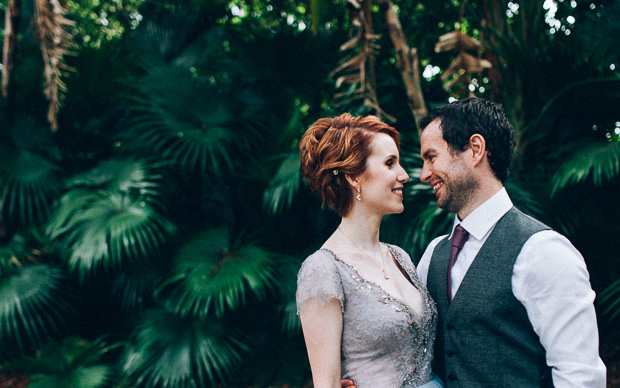 Beautiful Florida real wedding with a blue wedding dress | onefabday.com