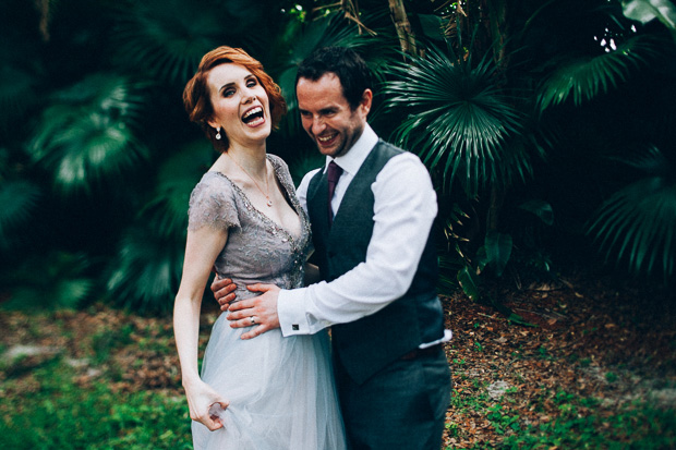 Beautiful Florida real wedding with a blue wedding dress | onefabday.com