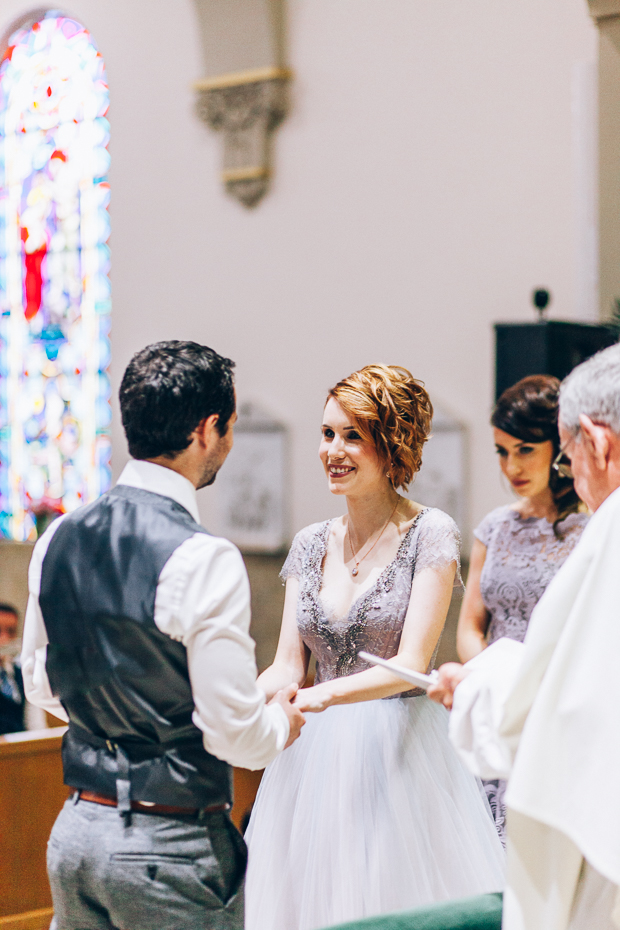 Beautiful Florida real wedding with a blue wedding dress | onefabday.com