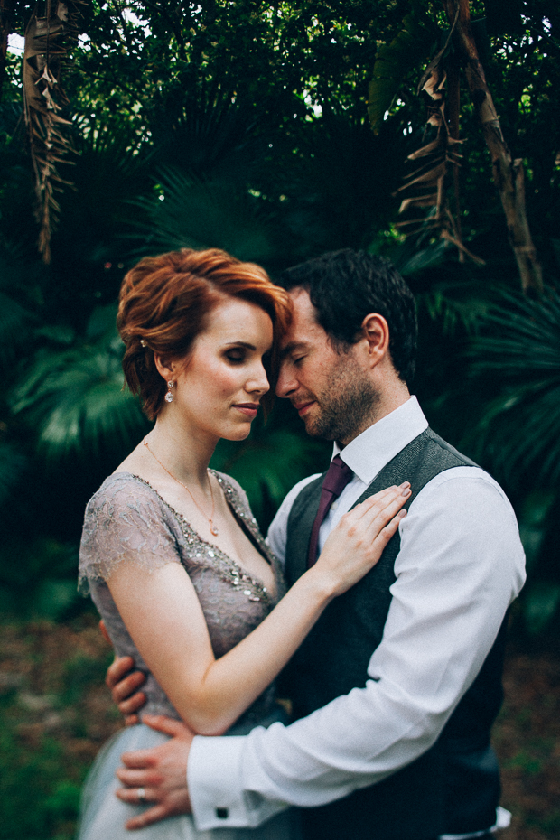 Beautiful Florida real wedding with a blue wedding dress | onefabday.com