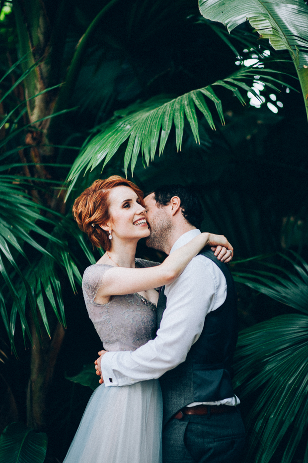 Beautiful Florida real wedding with a blue wedding dress | onefabday.com