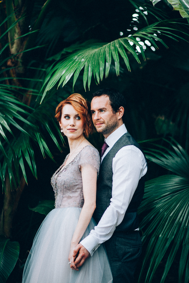 Beautiful Florida real wedding with a blue wedding dress | onefabday.com