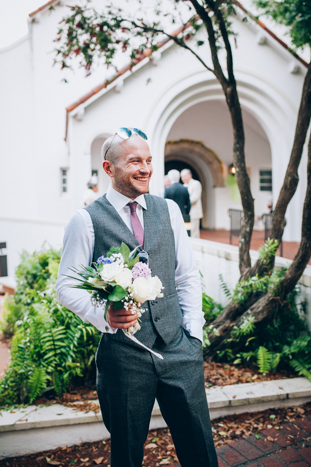 Beautiful Florida real wedding with a blue wedding dress | onefabday.com