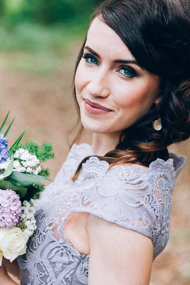 Beautiful Florida real wedding with a blue wedding dress | onefabday.com