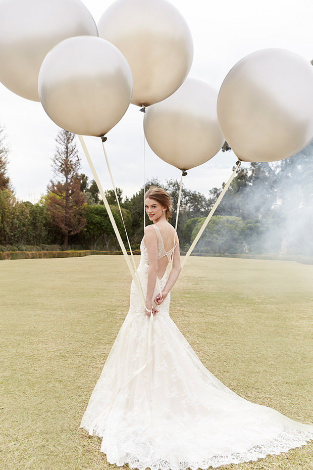 BL16204 from Monique Lhuillier wedding dresses 2016 - Full skirt with low back & cross detailing- see the rest of the collection on onefabday.com