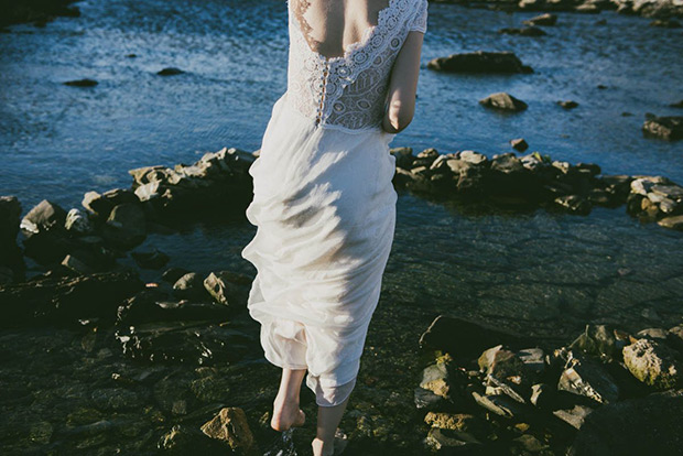 Beirut from Otaduy wedding dresses 2016 - lace back detailing with a flowing full length skirt- see the rest of the collection on onefabday.com