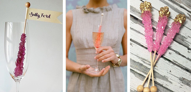 Rock Candy  // 14 Sweet Edible Wedding Favour Ideas // onefabday.com